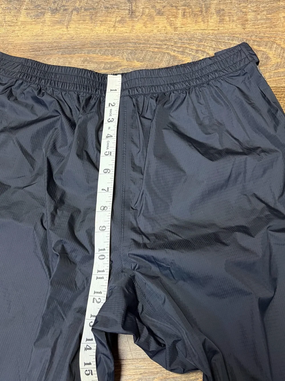 Marmot Precip Nylon Rain Pants Men's Large Black Full Side Zip Hiking